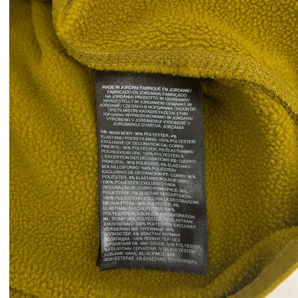 The North Face Mens Quarter Zip Fleece Pullover Mustard NF0A5G9W Medium